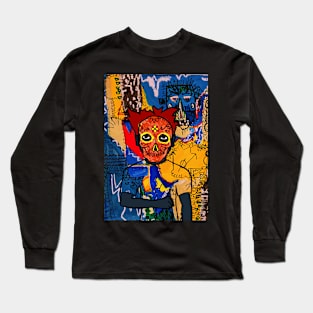 Dive into the Streets - A MaleMask NFT with MexicanEye Color and Street Art Background Long Sleeve T-Shirt